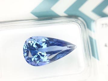 Zonder minimumprijs Violet, Blauw Tanzaniet - 4.08 ct -, Nieuw
