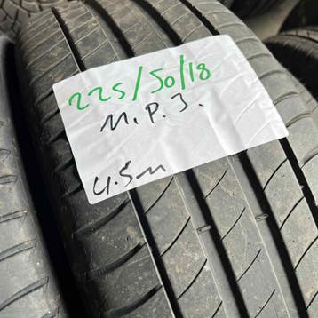 2 x Michelin Primacy 3 225-50-18 Zomerbanden 4,5mm, 18 inch, Gebruikt, Ophalen of Verzenden, Band(en)