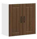 Keuken Wandkast 60 cm – Eiken Houtlook met Glazen Deuren, Huis en Inrichting, Keuken | Keukenelementen, Verzenden, Nieuw