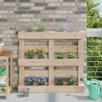 vidaXL Bloembakken voor Euro-pallets 24 pcs Lichtgrijs, Verzenden, Nieuw, Minder dan 60 cm