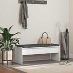 vidaXL Halbank met kussen Wit 103 x 38 x 40 cm, Verzenden, Nieuw