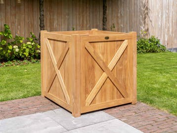 Houten plantenbak voor buiten | ruime collectie, Vierkant, Nieuw, Ophalen of Verzenden, Balkon