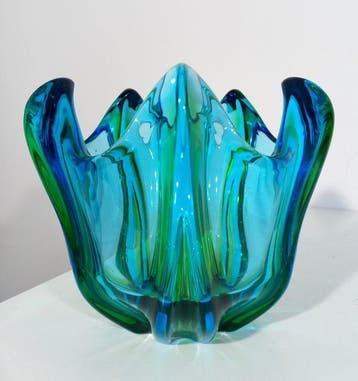 Tafelmiddenstuk - Murano-stijl glas ondergedompeld