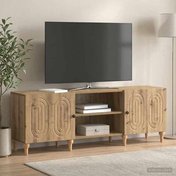 vidaXL TV-kast 150 x 31 x 50 cm Artisanaal eiken Bewerkt, Huis en Inrichting, Kasten | Televisiemeubels, Minder dan 50 cm, Verzenden