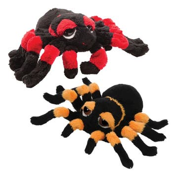 Pluche spin knuffel 2 stuks - tarantula - 22 cm - speelgoed, Verzenden, Nieuw