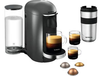 Krups -  Nespresso Vertuo Plus Capsulemachine Grijs, Verzenden, Nieuw, 1 kopje, Koffiepads en cups