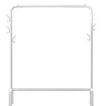 Dubbel Rails Staand Kledingrek met Planken, Verzenden, Nieuw