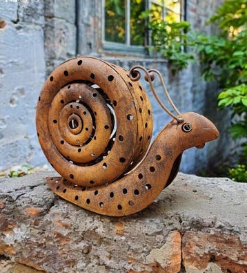 Lantaarn - Staal - slak, Antiek en Kunst