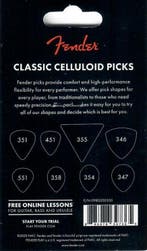 Fender - Medley - Plectrum - 8-pack, Muziek en Instrumenten, Verzenden, Nieuw, Elektrische gitaar