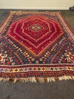 Perzisch tapijt Shiraz, 200 cm of meer, Ophalen of Verzenden, Zo goed als nieuw, 200 cm of meer