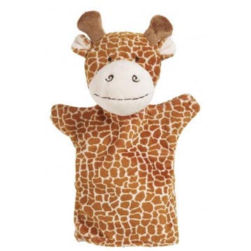 Nature Planet handpop giraffe - pluche - 23 cm, Kinderen en Baby's, Verzenden, Nieuw