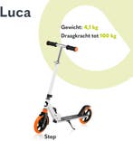 Lionelo Luca Step - Opvouwbare Scooter tot 100 kg - ABEC-7, Verzenden, Nieuw