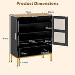 LIVSK Schoenenkast met Deuren - Verstelbare Planken - Royale, Huis en Inrichting, Kasten | Buffetkasten, Verzenden, Nieuw