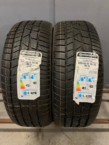 Nieuwe Continental winterbanden, maat 225/50R18 XL 99H, 18 inch, Nieuw, Winterbanden, Band(en)