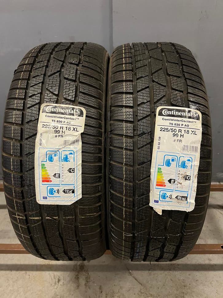 Nieuwe Continental winterbanden, maat 225/50R18 XL 99H, Auto-onderdelen, Banden en Velgen, 18 inch, Winterbanden, 225 mm, Personenwagen