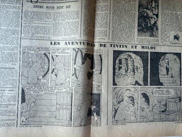 Soir Jeunesse -Rare publication sur 2 pages -papier de, Nieuw