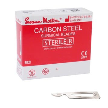 Scalpelmesjes Swann Morton - 0221 - 100 stuks - Nr 15C, Verzenden, Nieuw