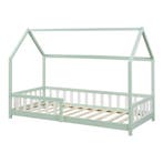 Kinderbed Hesel huisbed met uitvalbeveiliging 90x200 cm mint, Kinderen en Baby's, Kinderkamer | Bedden, Verzenden, Nieuw