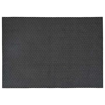 vidaXL Vloerkleed ORIZ Zwart gaaspatroon 140 x 200 cm 100%, Verzenden, Nieuw, Zwart