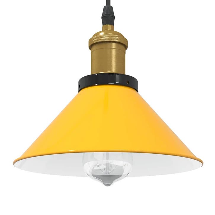 vidaXL Hanglamp in hoogte verstelbaar E27 Ø22 cm metaal, Huis en Inrichting, Lampen | Overige, Nieuw, Verzenden
