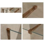 Wiesbaden Slim profielset met stabilisatiestang 120 cm, Ophalen of Verzenden, Nieuw, Glas, Bad