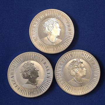 Australië. 1 Dollar 2019, Kangaroo, 3 x 1 Oz (Zonder