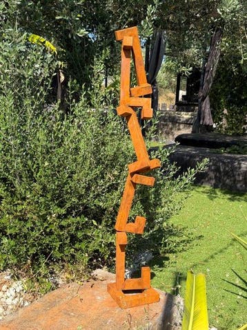 Ana Lucia B.M - Sculpture Corten - XXL - NO Reserve