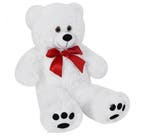 Monzana Teddybeer Pluche 50cm Wit (Knuffels, Speelgoed), Verzenden, Nieuw