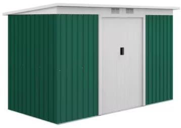 Metalen Tuin/Gereedschapsschuur met Grote Schuifdeur Groen, Tuin en Terras, Verzenden, Nieuw
