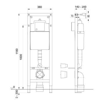 Xs Toiletset 01 Basic Wandcloset Softclose Met Argos/Delos, Ophalen of Verzenden, Nieuw