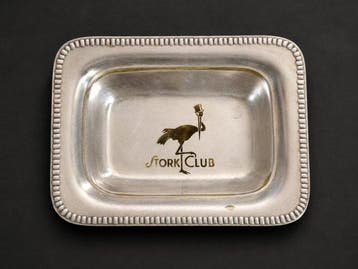 Tafelmiddenstuk - Verzilverd messing - Stork Club New York
