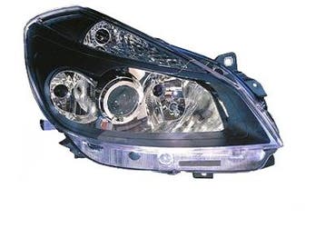 Renault Clio 2005-2008 Koplamp Zwart Rechts (Koplampen), Auto-onderdelen, Verzenden, Nieuw, Renault