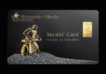 1 gram - Goud .999 - Heimerle + Meule - Verzegeld (Zonder