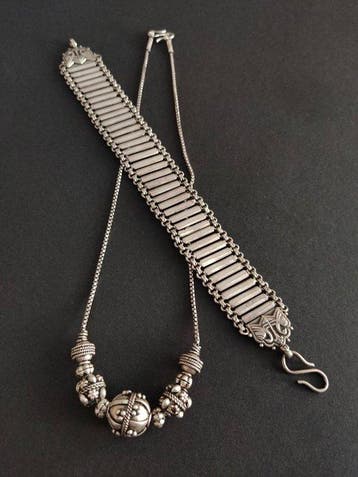 Zilver - Armband - Radjasthan zilver, Antiek en Kunst
