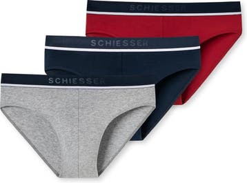 Schiesser - Maat L - 95/5 Organic Heren Rio Slip - 3 pack, Verzenden