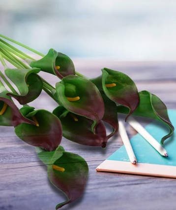 Calla Boeketje 5 knoppen met Gips Wit, Ophalen of Verzenden, Nieuw