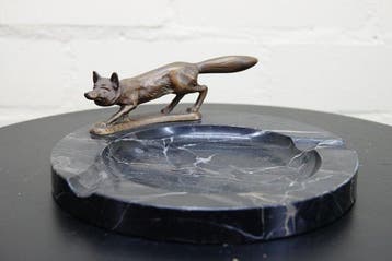 rode vos asbak Taxidermie volledige montage - Vulpes vulpes