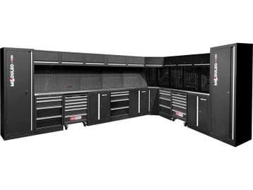 Werkplaatskastsysteem - L-vorm - 4760 x 3400 mm, Ophalen of Verzenden
