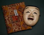Excellent Japan Wooden Noh Mask of “Enmei-kaja”, Antiek en Kunst
