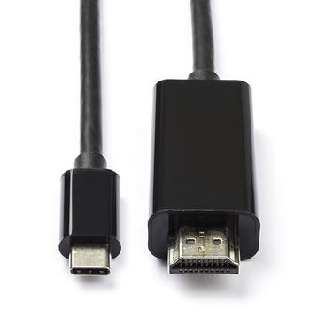 USB C naar HDMI kabel | Roline | 3 meter (4K@60Hz), Verzenden, Nieuw