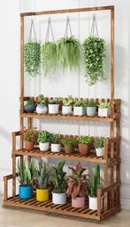 Houten Hangend Bloemenrek 3 Laags - Geschikt voor Binnen, Verzenden, Nieuw