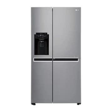 Amerikaanse koelkast side by side waterdispenser LG RVS, 200 liter of meer, 60 cm of meer, Nieuw, Met vriesvak