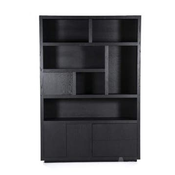Kabinet Helsinki - 150cm - Zwart - 95725 - bergkasten, Nieuw, Overige materialen