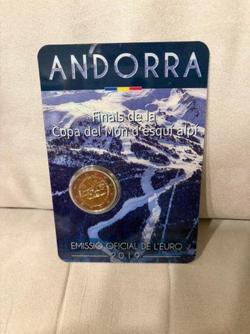 Andorra. 2 Euro 2019 Ski (Zonder minimumprijs)