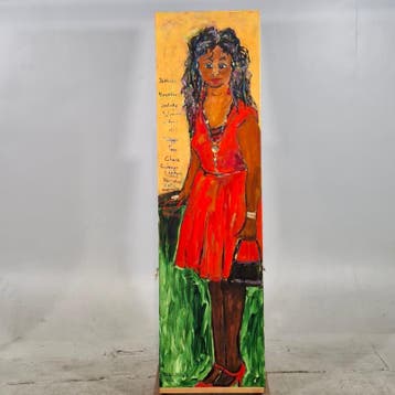 Acryl schilderij, Maya Wildevuur, Isabelle, 2012, Nieuw
