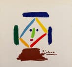 Pablo Picasso (1881-1973) - Visage géométrique polychrome