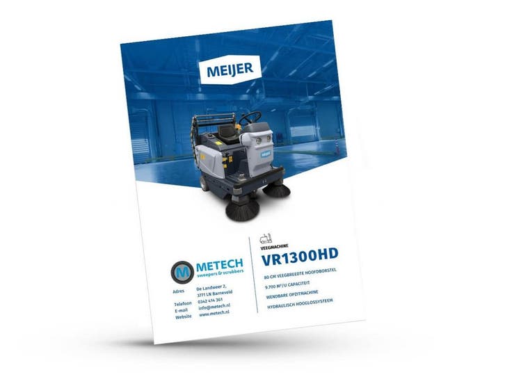 Meijer VR1300HD refurbished, Tuin en Terras, Veegmachines, Ophalen of Verzenden