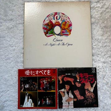 Queen - 1 x LP + 2 x 7 singles - A Night At The Opera,, Nieuw in verpakking