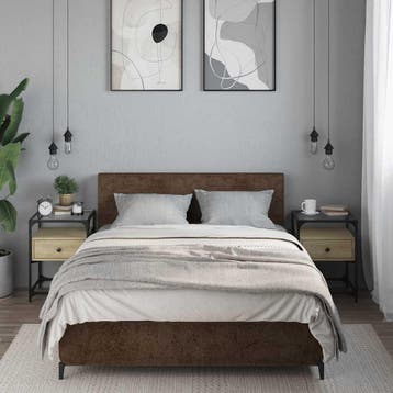 vidaXL Nachtkastjes 2 st 40x40x55 cm bewerkt hout sonoma, Verzenden, Nieuw, Hout