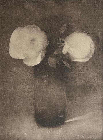 Jan Mankes (1889-1920) - Twee roosjes in glas